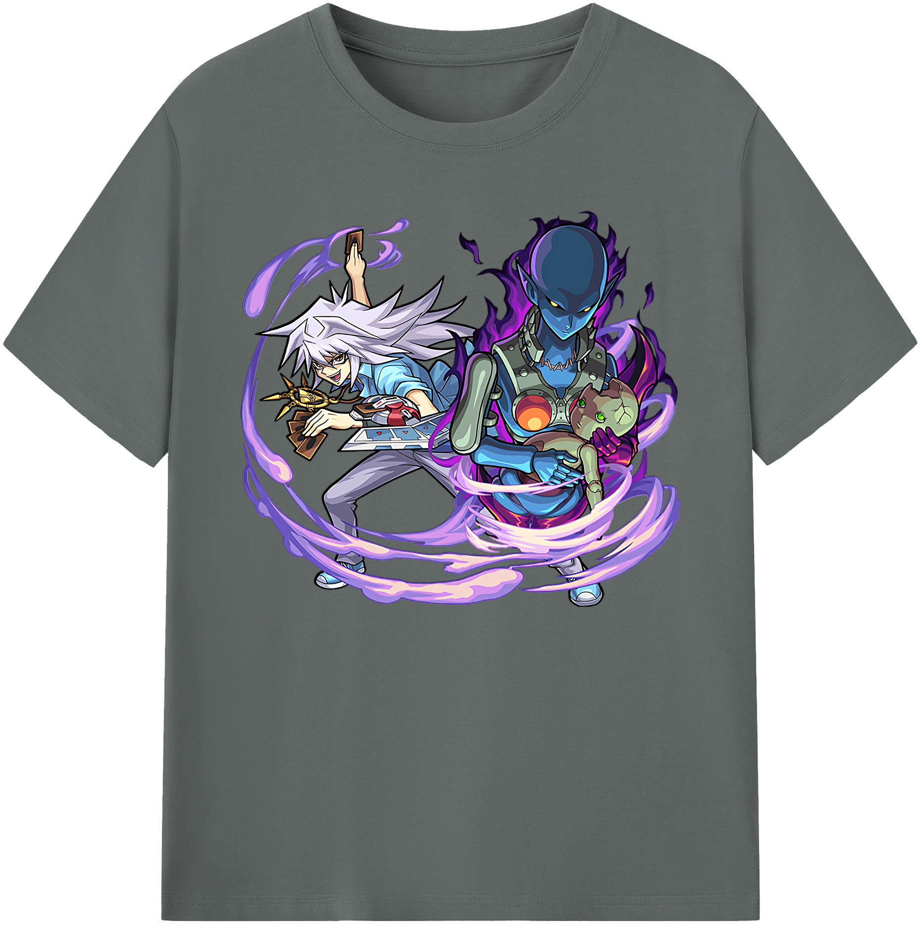 （画像用） 遊☆戯☆王 Yu-Gi-Oh! 綿100％ メンズ半袖Tシャツ｜肌触りやわらか＆通気性